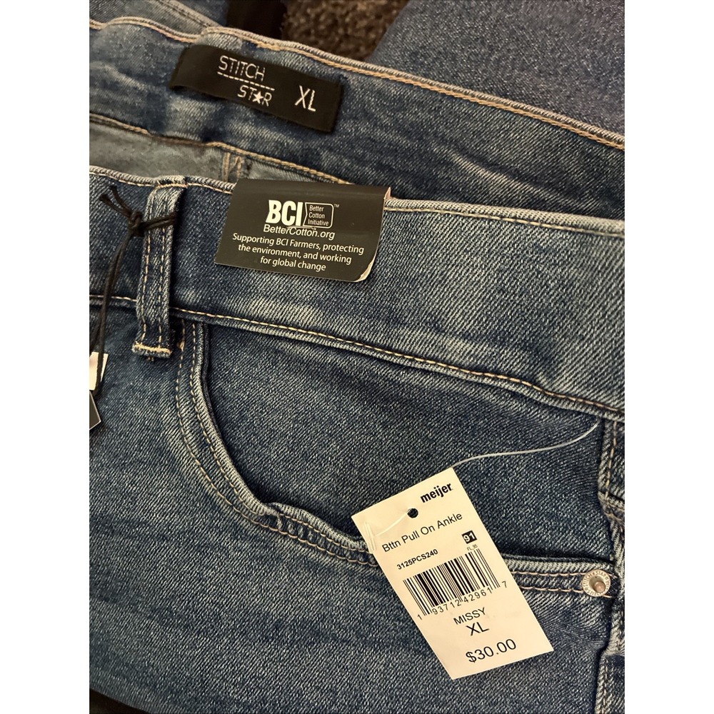 Stitch Star Women's Jeans High Rise Ankle Sinny Xl - Picture 3 of 3